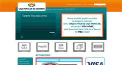 Desktop Screenshot of cajapopular.gov.ar